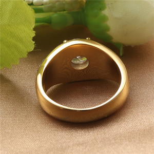 Fashionable Gold Wedding <b>Ring</b> Round Brilliant Cut Diamond Women's Jewelry Birthday Gift <b>Couple</b> <b>Rings</b> 211001 - Product Image 2