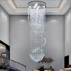 european style villa indoor decoration luxury living room pendant lamp K9 modern led chandelier ceiling light