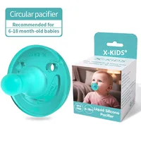 Sucette pour bébé ultra douce CE 0-18 mois Nouveau-né Sommeil et dentition Anneau de dentition en silicone Fabriqué en Chine