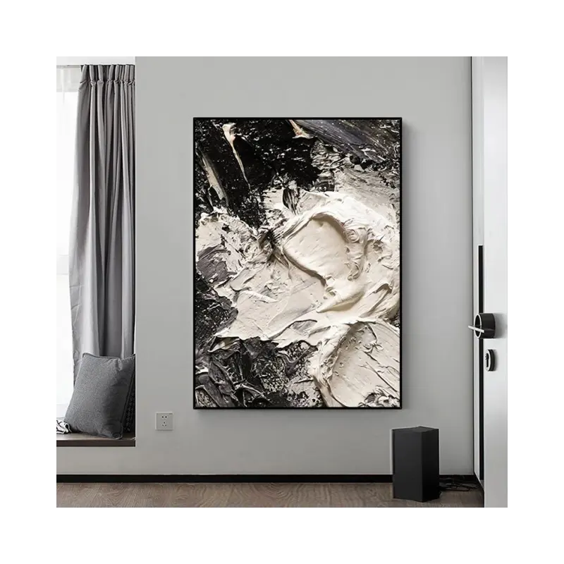 View Brown Abstract Painting Moderne Kunst Bild für Wohnzimmer Moderne handgemachte Herbst Cuadros Leinwand Öl Pop SJ Custom Size