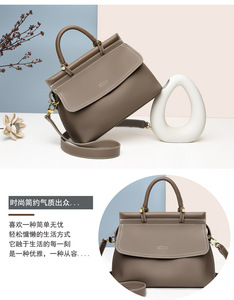 Handbag for Women Girls Genuine Leather Fashion <b>Shoulder</b> <b>Sling</b> Bag Top Handle Bags Casual Office Bags - Product Image 5