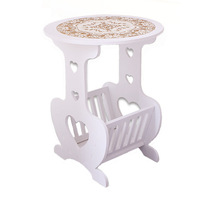 Table basse moderne minimaliste en panneau PVC bois-plastique, table de chevet pour chambre, table de salon pour balcon, table de séjour