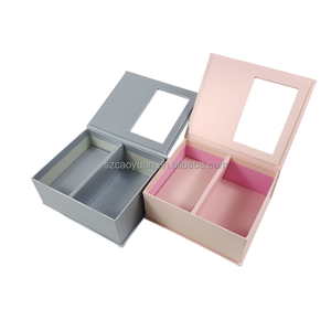 Le coppie personalizzate all'ingrosso favoriscono la confezione <span class=keywords><strong>regalo</strong></span> giocattoli di profumo di lusso candela di fiori scatola di carta cosmetica con finestra in PVC trasparente - Product Image 6