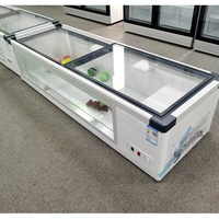 Pendingin Salad pintu kaca lemari es kulkas, Counter Top Freezer portabel komersial kecil, pendingin Salad untuk Display