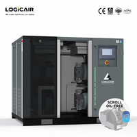 Compresseur d'air industriel silencieux sans huile à vis refroidi par air LOGICAIR 5Kw 7.5Kw 11Kw 12Bar 15Bar 16Bar 30Bar 5Hp 10Hp