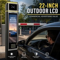 Barrière de stationnement électrique haute vitesse, système de contrôle d'accès intelligent pour allée, avec bras de levage robuste et sécurisé, système de portail automatique à flèche