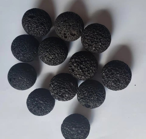 Boule d'aromathérapie en pierre de lave volcanique naturelle Eastern Stone, modèle ES054, design moderne, tailles et formes variées, demi-sphère - Product Image 2