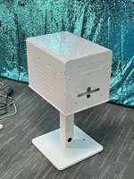Support d'imprimante métallique compatible avec DNP-DS620 RX1 HITI525, tiroir rétractable pour tablette, équipé d'un verrou, emballage en carton, flight case en option