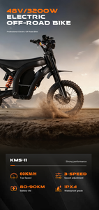 Motocicleta Eléctrica Todoterreno de 48V con Suspensión Potente, Chasis de Acero y Batería de Litio, Motor sin Escobillas, Almacén en EE. UU. - Product Image 4