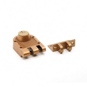 กุญแจล็อคแบบ Deadbolt ยี่ห้อ WEKIS รุ่น North American Jimmy Proof ทรงกระบอกคู่ ทำจากทองเหลืองผสมสังกะสี ชุบโครเมียมเงา สไตล์โบราณ แบบไม่ใช้กุญแจ - Product Image 4