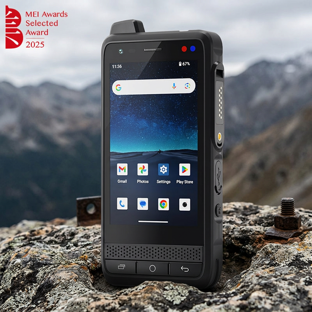 Original UNIWA F400 Smart Walkie Talkie 4G LTE PoC 4 Inch Screen GPS SOS Handheld PDA for Security Guard