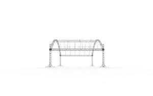 Système de toiture en treillis arqué en aluminium 6061-T6, grande portée, pour scène et <span class=keywords><strong>portique</strong></span> de concert en extérieur - Product Image 4