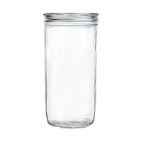 Vente en gros de 100ml 200ml 750ml Pots de confiture de nourriture de cuisine d'épices à large ouverture Pots en verre vides pour confitures