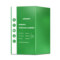 Lifeworth Algae Powder Twist Spirulina Moringa Ekstrak Label Pribadi Spirulina Gummy