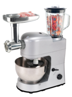 Vente en gros 3 en 1 Mélangeur à gâteau sur socle multifonctionnel 5 litres 1200W Mélangeur à gâteau Mélangeur de cuisine Machines à gâteau avec hachoir à viande