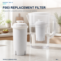 Carafe filtrante à eau instantanée Waterdrop pour usage domestique, capacité de 150 litres, dure 1 mois (lot de 3)