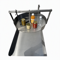 Plateau tournant automatique HuiMing GP-0A pour bouteilles en plastique/verre, équipement auxiliaire pour ligne de remplissage de boissons 110V/220V