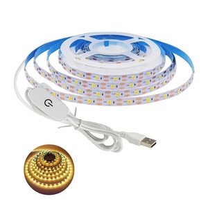 5V USB <span class=keywords><strong>LED</strong></span> Strips Trắng ấm 60 ánh sáng mỗi mét cảm ứng <span class=keywords><strong>Dimmer</strong></span> 1.48m cáp với cuộn và phổ trong nhà - Product Image 1