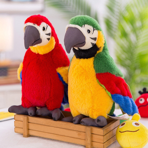 Juguetes de Peluche de Loro Coloridos y Adorables, Fabricados por OEM, Rellenos de Algodón PP Suave, Animales de Peluche Realistas para Regalos de Navidad - Product Image 3