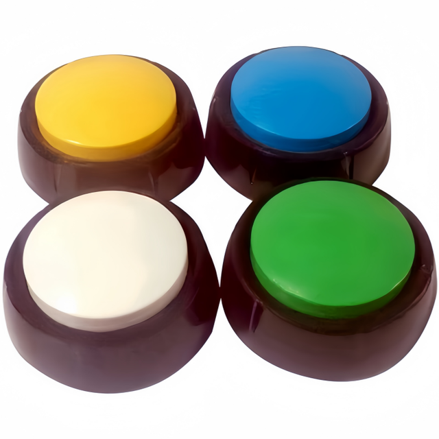 Inventive 10 20 30 60 Seconds 4 Colors Voice Recording Button for Kids and Adults Record Own Sound
