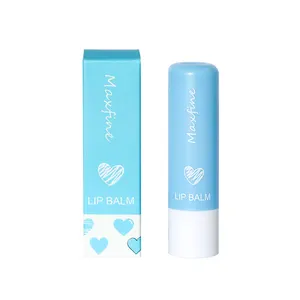 Nuevo modelo 4,5 ML blanco rosa las niñas lápiz labial larga duración de la humedad azul niños bálsamo labial orgánico