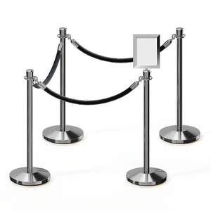 Có Thể Thu Vào Vành Đai Thép Không Gỉ Hàng Xếp Hàng Đứng Dây Kiểm Soát Đám Đông Hàng Rào Stanchion - Product Image 5