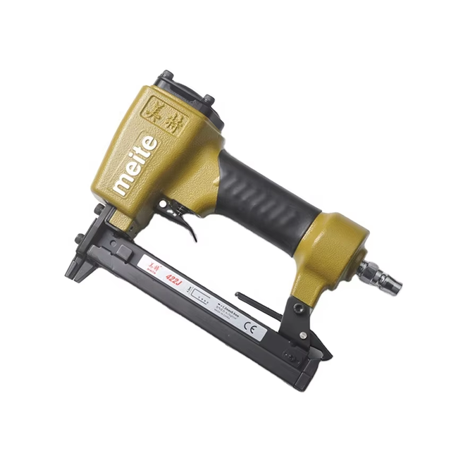 Meite Industrial 422J Pneumatic Nail Gun Wooden High Quality Metal Air Stapler DIY Photo Frame Door U-Shaped Nailing 20GA