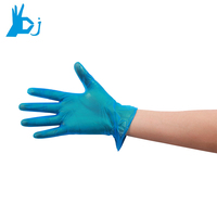 Gants jetables en vinyle sans poudre jetables Gants bleus en vinyle de qualité alimentaire