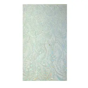 High quality Heavy Beaded Pearl Net Material Fabric