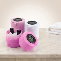 Support de colle pour cils en plastique avec logo personnalisé, pot de rangement pour extensions de cils et adhésif
