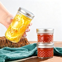 Verre à cocktail Mason Jar 100ml-500ml avec bouchon à vis hermétique pour thé et boissons pré-mélangées, personnalisable, transparent