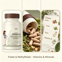OvaBoost pour Femmes : Myo-Inositol, Antioxydants, Méthylfolate – Équilibre Hormonal PCOS, Soutien à la Fertilité, Santé Ovarienne (120 Gélules)