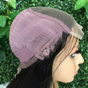 Perruque élégante en cheveux humains soyeux et naturels, avec dentelle transparente HD 5x5, ondulée, sans colle, Remy Raw, pour femmes, idéale pour les fêtes et activités. - Product Image 5