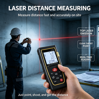 Télémètre laser à mesure continue, mesure numérique de la distance, de la surface et du volume, fonctions Pythagore, minimum, maximum, addition, soustraction, 100m ±1.5mm
