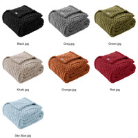Plaid Jacquard Texturé Doux et Confortable – Vente en Gros de Plaids Décoratifs pour Canapé, Lit et Fauteuil