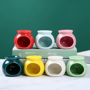 Nouveaux produits créatifs en couleur en céramique brûleur <span class=keywords><strong>à</strong></span> huile chauffe-plat diffuseur chauffe-bougie encens arôme poêle pour bureau <span class=keywords><strong>à</strong></span> domicile - Product Image 1