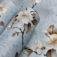 Papier peint à motif floral rural américain chambre à coucher salon salle à manger fond de mur papier peint autocollant