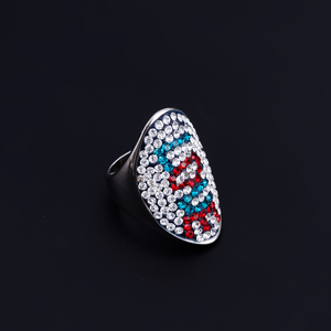 Anillos con cristales CZ para hombre y mujer, anillo de compromiso de acero inoxidable con circonita, accesorios, anillos de cóctel con cristales - Product Image 4