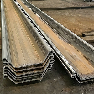 เหล็กแผ่นรีดร้อน400*100*10.5แผ่น U SY390เสาเข็มแผ่น Z 610x180 610x210 - Product Image 3