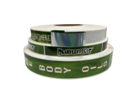 Autocollant adhésif synthétique PP imprimé offset CMYK, imperméable, oblong, pour emballage de désodorisant de voiture, prix usine, coloré Wcbf-0363