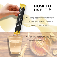Haccp Pure Himalayan Shilajit Honey Sticks 85 + Trace Minerals,Boost Energy Shilajit pour homme