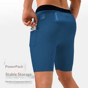 <span class=keywords><strong>Pantaloncini</strong></span> <span class=keywords><strong>Sportivi</strong></span> da Uomo a Mezza Lunghezza, Leggings Corti in Nylon per Corsa, Elastici per Fitness e Gara, con Logo Personalizzato, <span class=keywords><strong>Pantaloncini</strong></span> a Compressione - Product Image 3