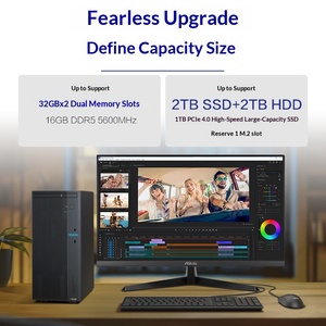 คอมพิวเตอร์ตั้งโต๊ะ ASUS รุ่นใหม่ P500MV ซีพียู Core7-240H ประสิทธิภาพสูง แรม DDR5 หน่วยความจำ SSD+HDD สำหรับธุรกิจ สำนักงาน เล่นเกม และการเรียนรู้ - Product Image 6