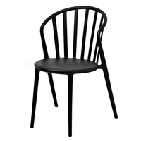 Chaise de salle à manger en plastique rouge, design moderne DHF, empilable, pour l'extérieur, la maison, le bureau et l'école