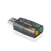 Mini Externer USB zu 3,5mm Mikrofon-Kopfhörer-Adapter Stereo-Headset 3D-Soundkarte Audio-Adapter