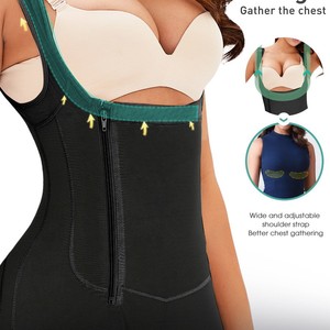 TOPMELON explosions plus size side zippers and breasted one-piece belly-lifting and <b>hip</b>-lifting body shaping clothes - Product Image 5