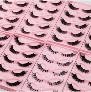 Nuevo producto, pestañas de gato con etiqueta privada, pestañas de racimo de zorro, pestañas esponjosas naturales, venta al por mayor - Product Image 5