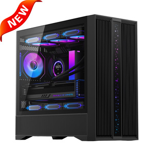 Caja de computadora SAMA <span class=keywords><strong>PC</strong></span> de vidrio templado ATX CPU Gaming Gabinete de <span class=keywords><strong>PC</strong></span> de escritorio Chasis de computadora con pantalla - Product Image 1
