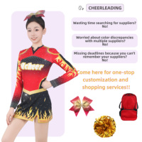 Tenue de cheerleading pour femmes ODM, col en V, paillettes scintillantes, contrôle des odeurs, couleur résistante