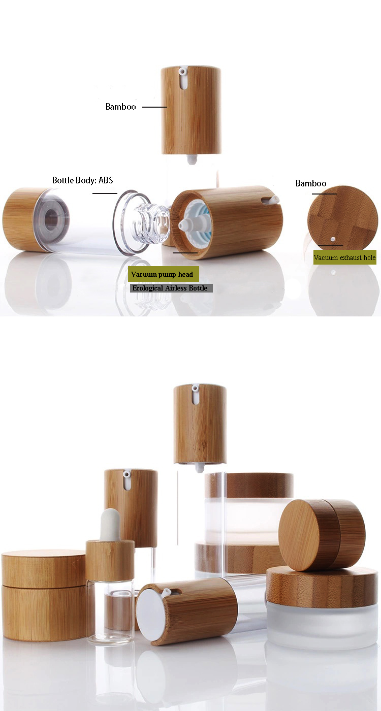 Ecological 20ml 30ml Biodegradable Cosmetic Jars Cream Lotion Bottle BPA Free